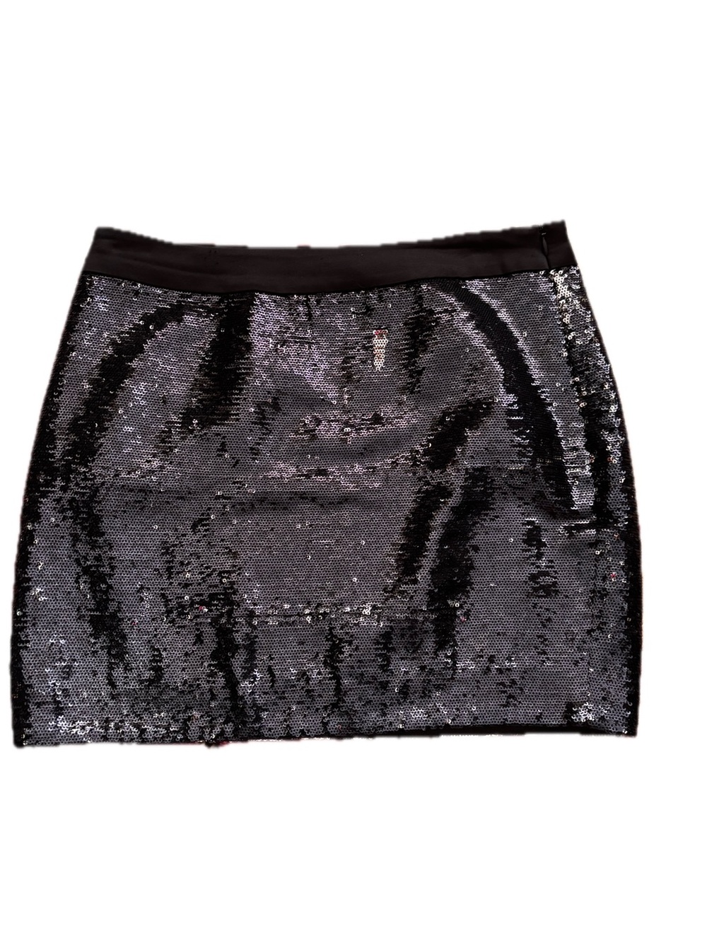 Trina Turk Black Sequin Mini Skirt